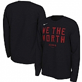Toronto Raptors Nike 2019 NBA Playoffs Bound Team Mantra Dri FIT Long Sleeve T-Shirt Black